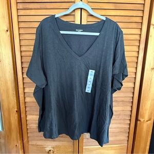 NWT Old Navy Women's V-Neck Gray Tee